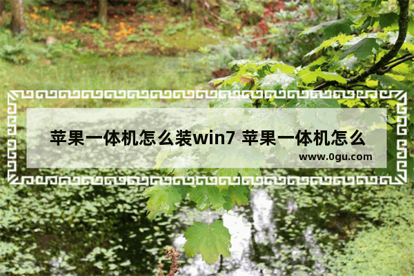 苹果一体机怎么装win7 苹果一体机怎么装win8