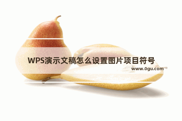 WPS演示文稿怎么设置图片项目符号