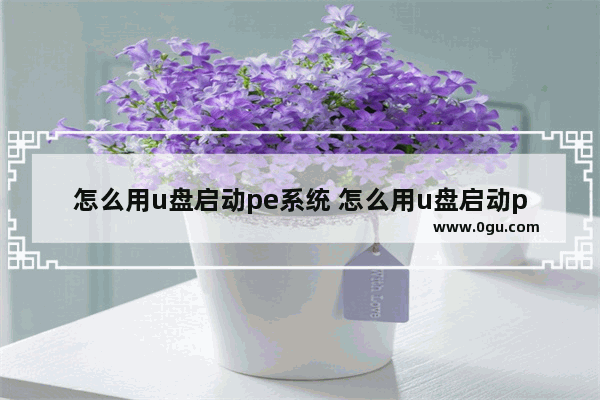 怎么用u盘启动pe系统 怎么用u盘启动pe系统