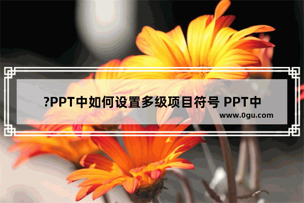 ?PPT中如何设置多级项目符号 PPT中设置多级项目符号的方法教程