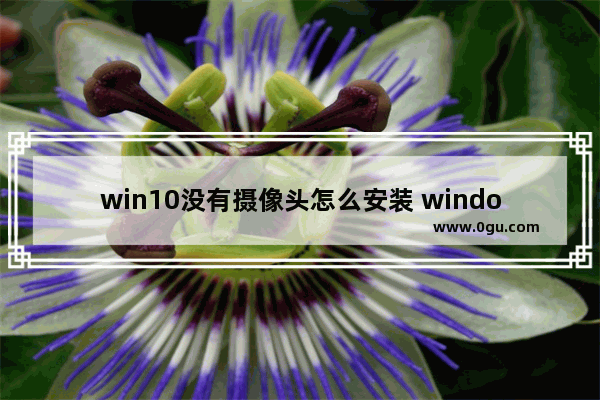 win10没有摄像头怎么安装 window10没有摄像头