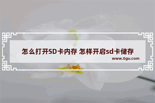 怎么打开SD卡内存 怎样开启sd卡储存