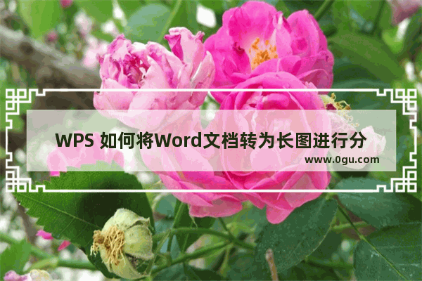 WPS 如何将Word文档转为长图进行分享