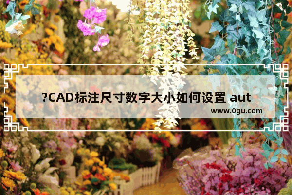 ?CAD标注尺寸数字大小如何设置 autoCAD调整标注数字大小的方法教程