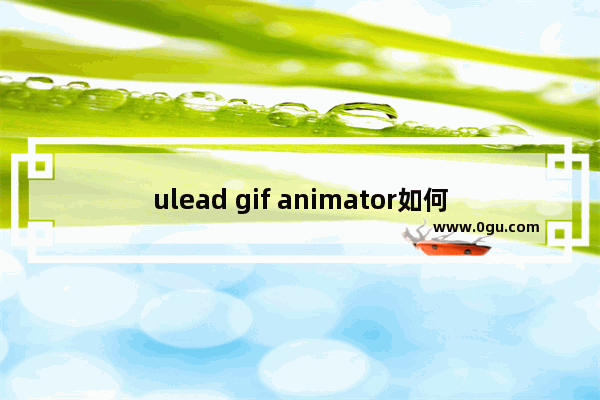 ulead gif animator如何改变画布大小 ulead gif animator调整画布大小的方法