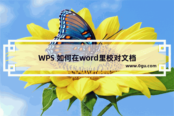 WPS 如何在word里校对文档