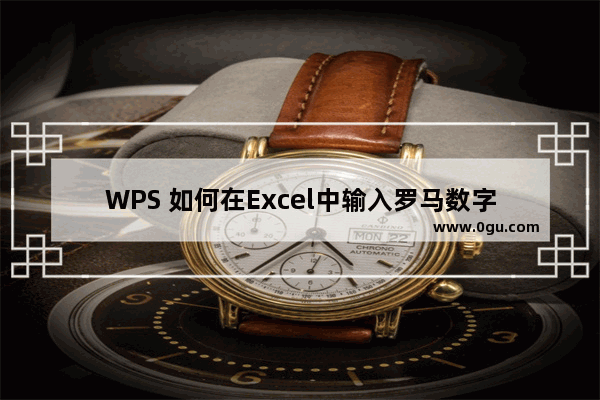 WPS 如何在Excel中输入罗马数字