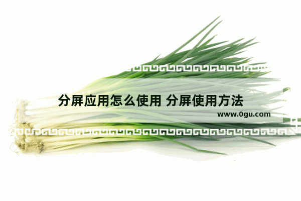 分屏应用怎么使用 分屏使用方法