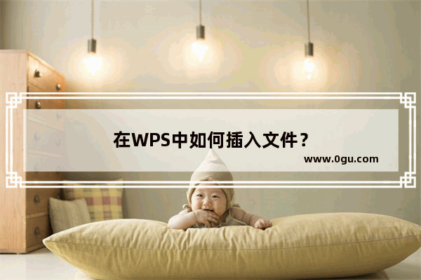 在WPS中如何插入文件？