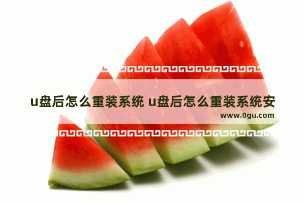 u盘后怎么重装系统 u盘后怎么重装系统安装