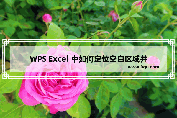 WPS Excel 中如何定位空白区域并批量填充