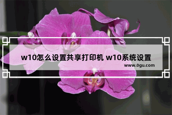 w10怎么设置共享打印机 w10系统设置打印机共享