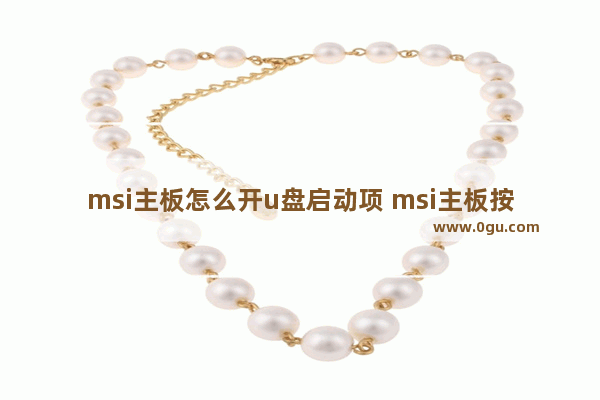 msi主板怎么开u盘启动项 msi主板按什么进入u盘启动