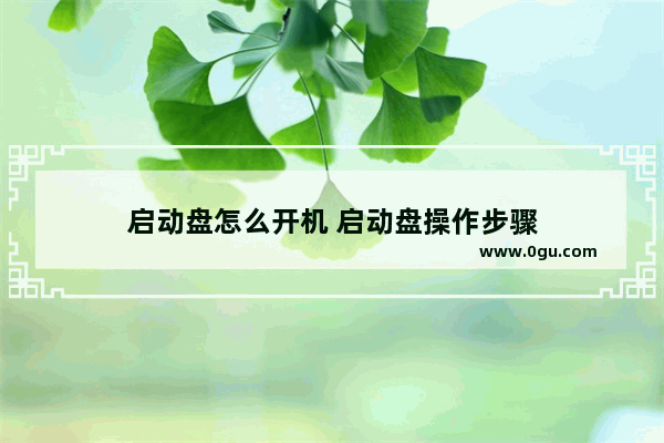 启动盘怎么开机 启动盘操作步骤