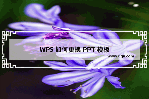 WPS 如何更换 PPT 模板