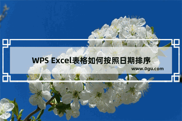 WPS Excel表格如何按照日期排序