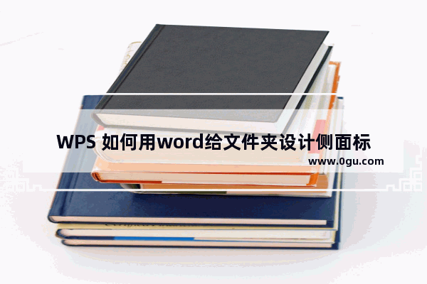 WPS 如何用word给文件夹设计侧面标签