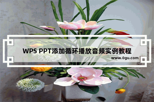 WPS PPT添加循环播放音频实例教程