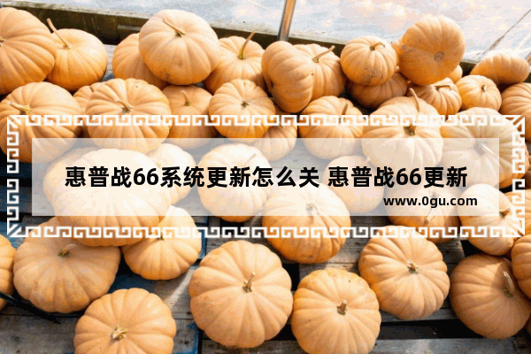 惠普战66系统更新怎么关 惠普战66更新系统 进不去了