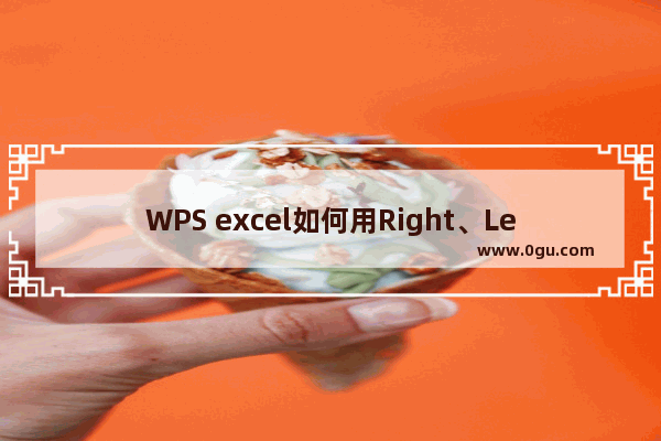 WPS excel如何用Right、Left、Mid函数高效整理数据