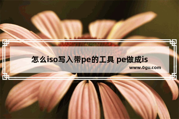 怎么iso写入带pe的工具 pe做成iso格式