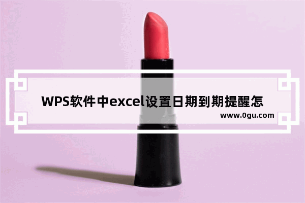 WPS软件中excel设置日期到期提醒怎么操作?