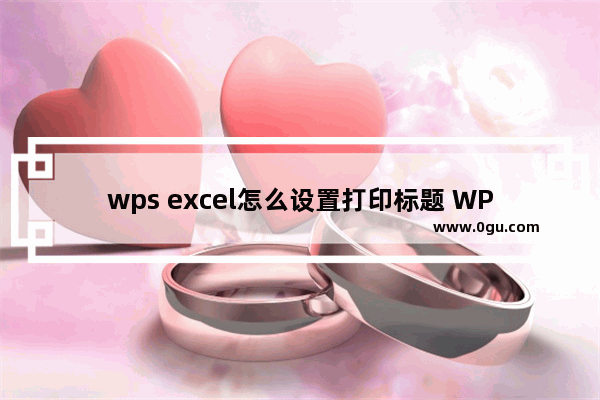 wps excel怎么设置打印标题 WPS Excel中打印标题的设置方法