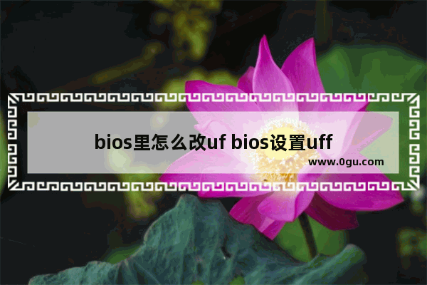 bios里怎么改uf bios设置uffi