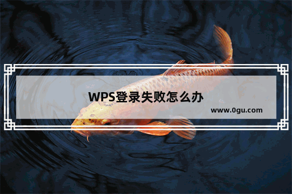 WPS登录失败怎么办