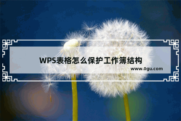 WPS表格怎么保护工作簿结构