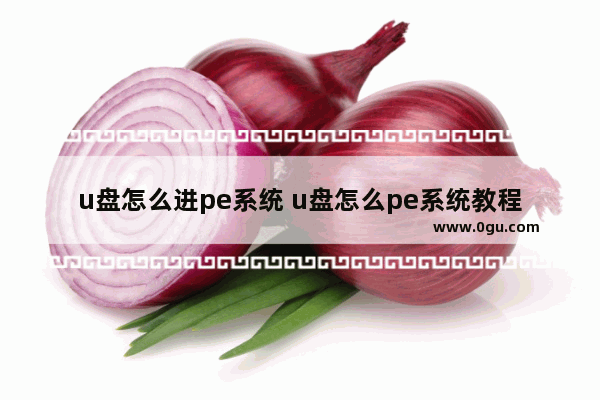 u盘怎么进pe系统 u盘怎么pe系统教程