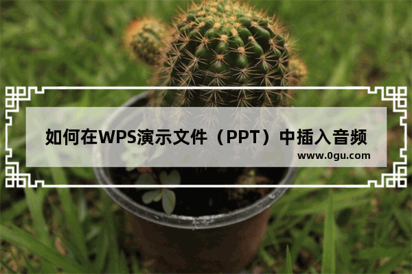 如何在WPS演示文件（PPT）中插入音频？