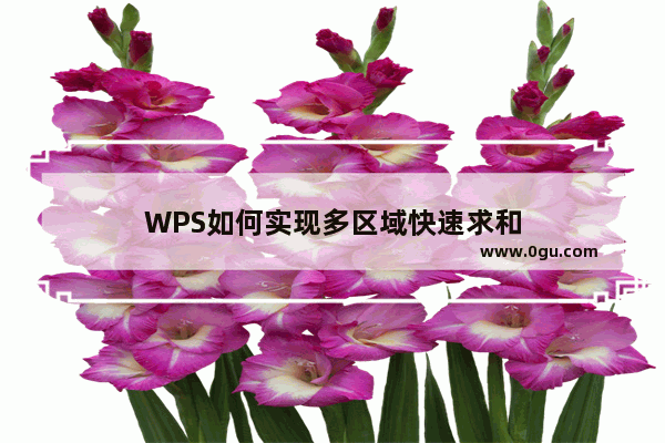 WPS如何实现多区域快速求和