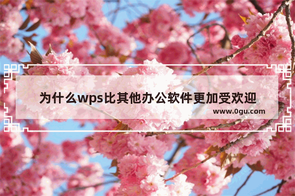 为什么wps比其他办公软件更加受欢迎