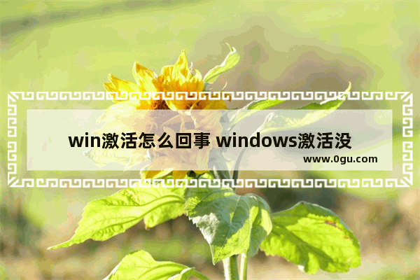 win激活怎么回事 windows激活没反应