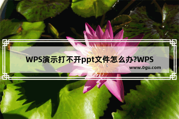 WPS演示打不开ppt文件怎么办?WPS演示打不开ppt文件的解决方法