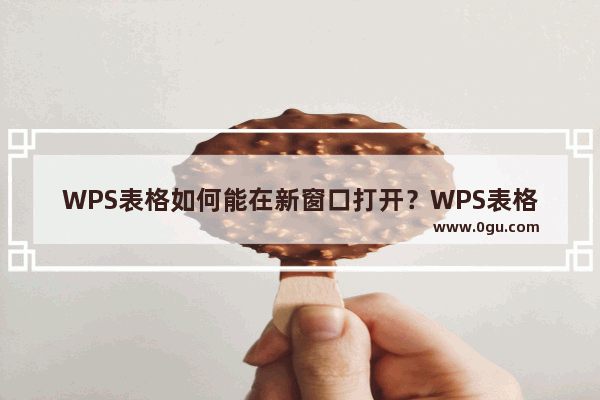 WPS表格如何能在新窗口打开？WPS表格打开新窗口的方法教程