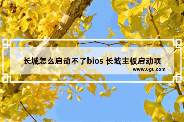 长城怎么启动不了bios 长城主板启动项快捷键