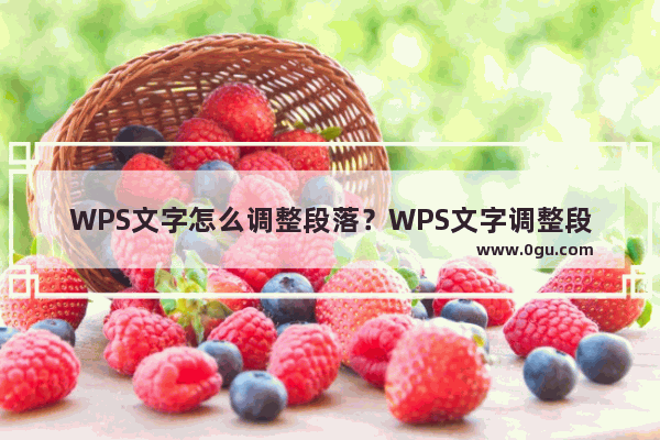 WPS文字怎么调整段落？WPS文字调整段落的方法