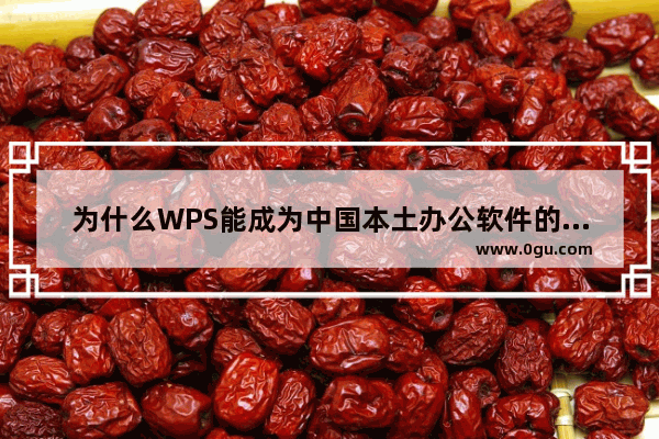 为什么WPS能成为中国本土办公软件的引领者？