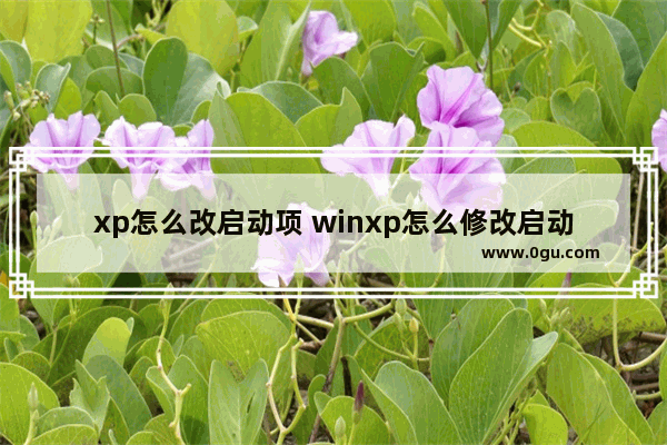 xp怎么改启动项 winxp怎么修改启动菜单编辑