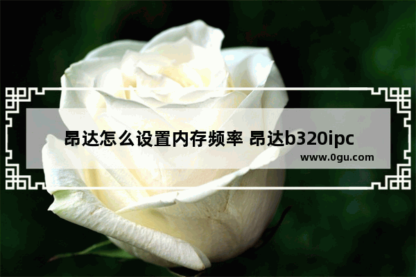 昂达怎么设置内存频率 昂达b320ipc设置内存频率