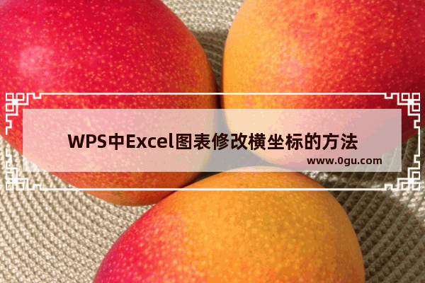 WPS中Excel图表修改横坐标的方法