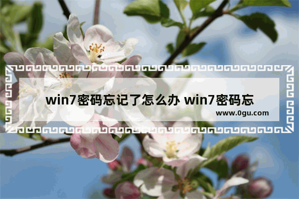 win7密码忘记了怎么办 win7密码忘记了怎么办才能解开