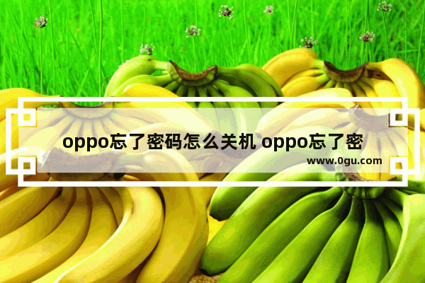 oppo忘了密码怎么关机 oppo忘了密码怎么关机重启手机