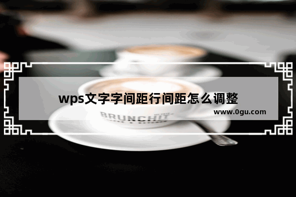 wps文字字间距行间距怎么调整