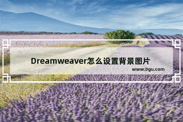 Dreamweaver怎么设置背景图片 DW设置背景图片的方法