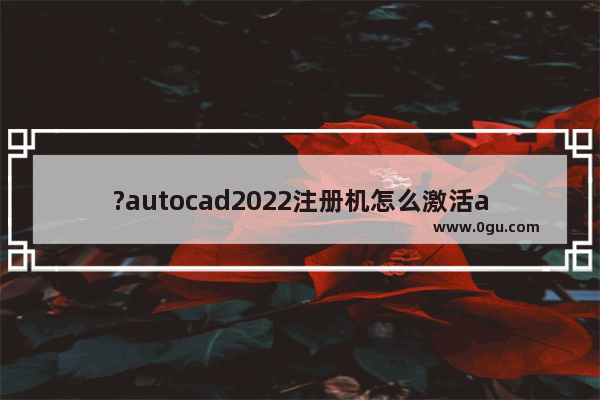 ?autocad2022注册机怎么激活autoCAD autocad2022注册机使用的方法教程