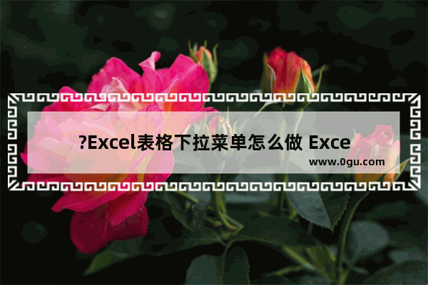 ?Excel表格下拉菜单怎么做 Excel表格中制作下拉菜单的方法教程