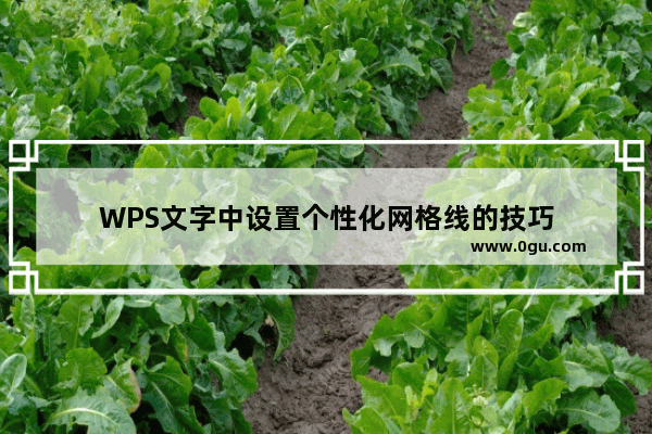 WPS文字中设置个性化网格线的技巧